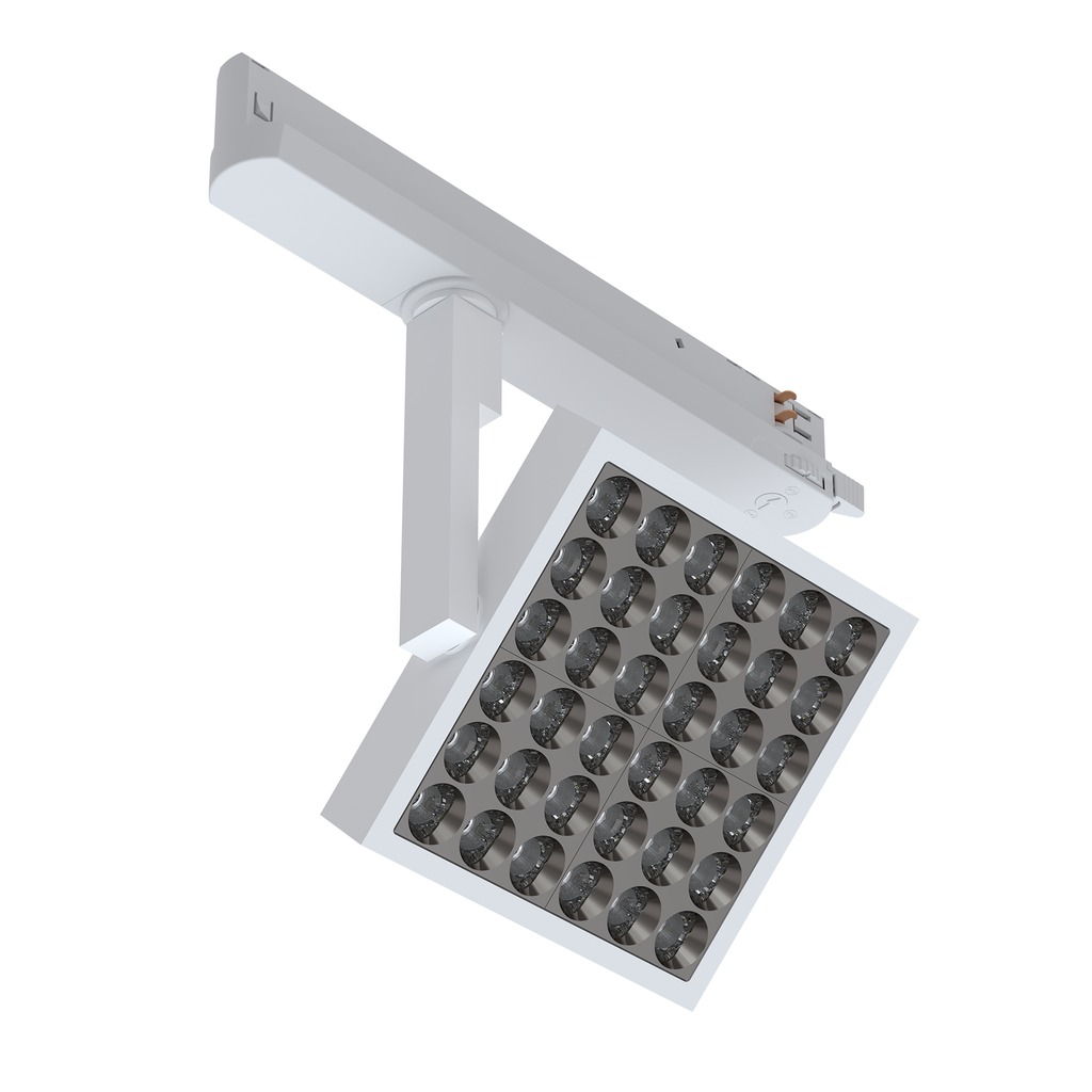 QUADRATO LED 0350 I TE CAI 135 DL 830 XX 28° OF SE (01 — Cotton (RAL 9003))