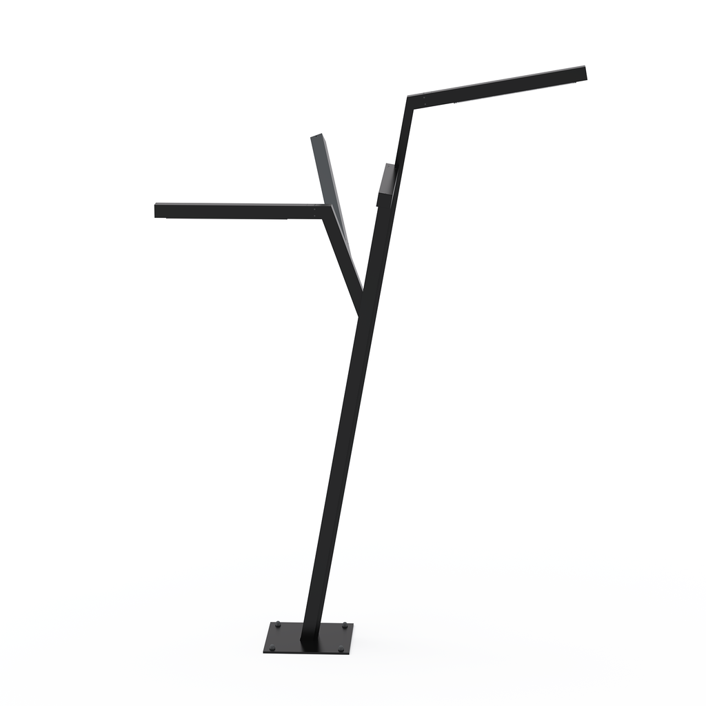 [WALK029] WALKWAY TREE 4 LED 17692 E PO SLD 2699 DT 740 XX 60° OF SE (04 — Black Crown (RAL 9011))